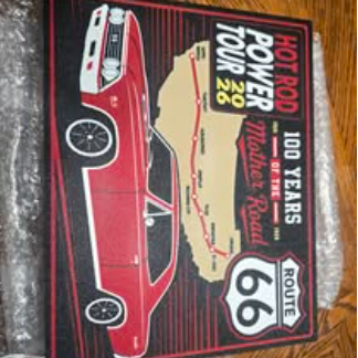 Route 66 Hot Rod Power Tour sign